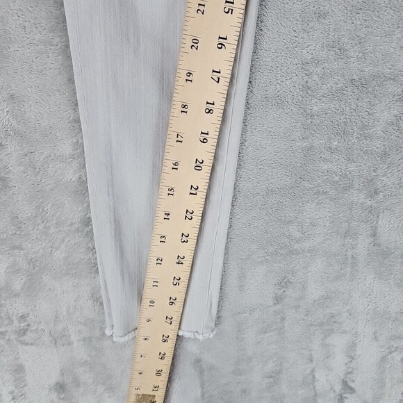 Gray Embroidered Women's Jeans - Picture 6 of 15